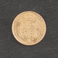 Pre-Owned 22ct Yellow Gold Queen Victoria 1887 Sheild Back Half Sovereign Coin 47011130
