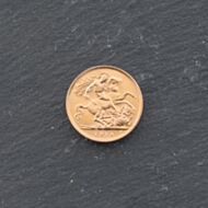 Pre-Owned 22ct Yellow Gold 1914 King George V Half Sovereign Coin 47011174