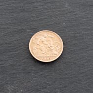 Pre-Owned 22ct Yellow Gold 1910 King Edward VII Half Sovereign Coin 47011181
