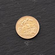 Pre-Owned 22ct Yellow Gold 1910 King Edward VII Half Sovereign Coin 47011188