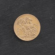 Pre-Owned 22ct Yellow Gold 1914 George V Full Sovereign Coin 47021144