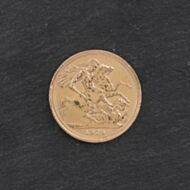 Pre-Owned 22ct Yellow Gold 1979 Elizabeth Ii Full Sovereign Coin 47021145