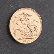 Pre-Owned 22ct Yellow Gold 1914 George V Full Sovereign Coin 47021183
