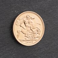 Pre-Owned 22ct Yellow Gold 1962 Queen Elizabeth II Full Sovereign Coin 47021188