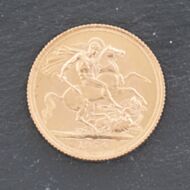 Pre-Owned 22ct Yellow Gold 1974 Queen Elizabeth II Full Sovereign Coin 47021212