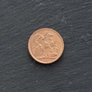 Pre-Owned 22ct Yellow Gold 1889 Queen Victoria Full Sovereign Coin 47021248