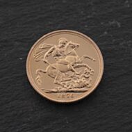 Pre-Owned 22ct Yellow Gold 1876 Young Queen Victoria Full Sovereign Coin 47021262