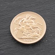 Pre-Owned 22ct Yellow Gold 1968 Queen Elizabeth Full Sovereign Coin 47021293