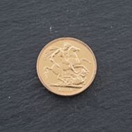 Pre-Owned 22ct Yellow Gold 1884 Young Queen Victoria Full Sovereign Coin 47021322