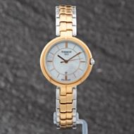 Pre-Owned Tissot Ladies Flamingo Two Colour Bracelet Watch T094.210.22.111.00