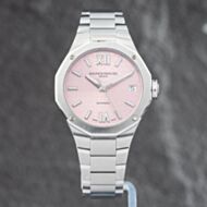 Pre-Owned Baume & Mercier Ladies Riviera Pink Dial Bracelet Watch 10675