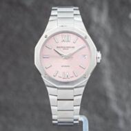 Pre-Owned Baume & Mercier Ladies Riviera Pink Dial Bracelet Watch 10675