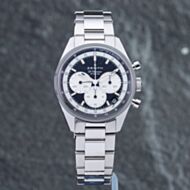 Pre-Owned Zenith Mens Chronomaster Black Dial Silver Bracelet Watch 03.3200.3600/21.M3200