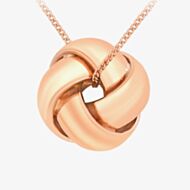 9ct Rose Gold 4-Way Knot 46cm Necklace 5.45.6674