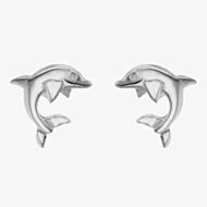 Sterling Silver Dolphin Stud Earrings 8.55.7149