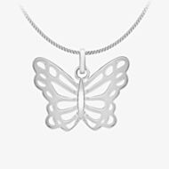 Silver Cut Out Butterfly Pendant 8.68.3081
