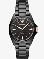 Emporio Armani Ladies Nicola Ceramica Watch AR70003