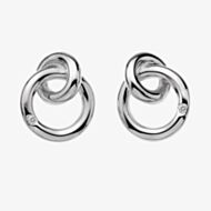 Hot Diamonds Eternity Silver Diamond Circles Stud Earrings DE308