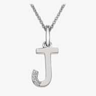 Hot Diamonds 'J' Micro Pendant DP410