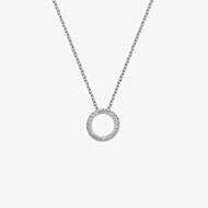 Hot Diamonds Striking White Topaz Circle Pendant DP661