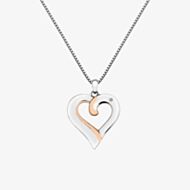Hot Diamonds Silver & Rose Gold Plated Elegant Pendant DP687