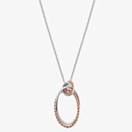 Hot Diamonds Unity Oval Rose Gold Plated Pendant DP738