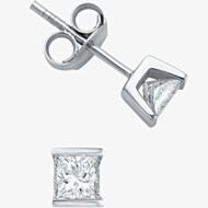 9ct White Gold 0.75ct Diamond Stud Earrings E1179W/75 DIA