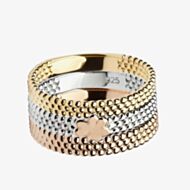 House Of Lor Silver Gold Plated Rose Gold Plated Ring H-20001