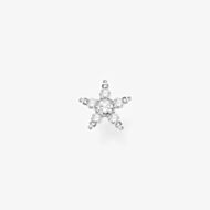 THOMAS SABO Silver Cubic Zirconia Star Single Stud Earring H2134-051-14