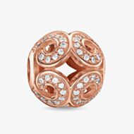 THOMAS SABO Rose Gold Plated Cubic Zirconia Glittering Wave K0027-416-14