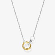 THOMAS SABO Gold Plated Crown Necklace KE1987-849-7-L45V