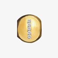 Lovelinks Gold Plated Silver Clear Cubic Zirconia I Bead