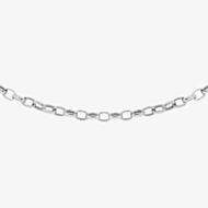 9ct White Gold 18 Inch Oval Belcher 5.14.5814