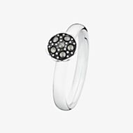 Spinning Silver Daring Round Marcasite Ring 70613