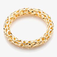 Rachel Galley Allegro Gold Plated Lattice Ring A301YGMD 