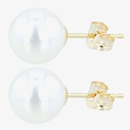 9ct 7.5 x 8mm Akoya Pearl Stud Earrings EOZ108PL