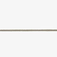 9ct White Gold 20inch Filed Curb Necklace W12FC20
