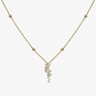 18ct Yellow Gold 0.58ct Diamond Pendant Necklet LG195/PA