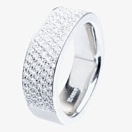 Henrich and Denzel Forma- Platinum 0.975ct Diamond Half Eternity Ring P4563-01
