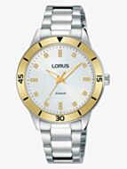 Lorus Ladies Sports White Sunray Dial Bracelet Watch RG243RX9