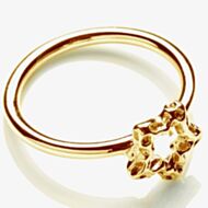 Rachel Galley Gold Plated Mini Star Ring S300YGMD 