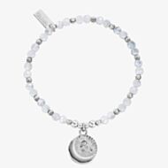 ChloBo Ladies Ecliptic Aura Moonstone Moon & Star Beaded Bracelet SBXMAS24