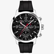 Tissot PRC 200 Stainless Steel Black Chronograph Watch T114.417.17.057.00