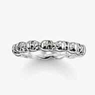 THOMAS SABO Silver Narrow Skull Band Ring TR1922-001-12