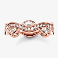 Thomas Sabo Ring Purple Cubic Zirconia Rose Gold Plated