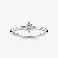 THOMAS SABO Silver Cubic Zirconia Pavé Star Ring TR2317-051-14