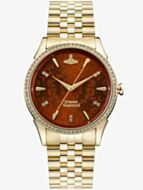 Vivienne Westwood Ladies Wallace Gold Bracelet Watch VV208RDGD
