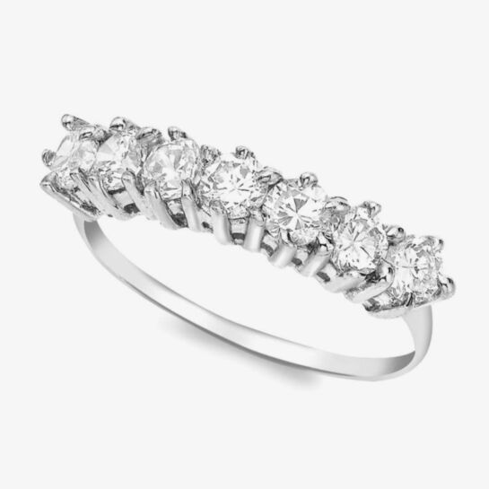 Charles Green 7 stone brilliant cut diamond Eternity ring all cla