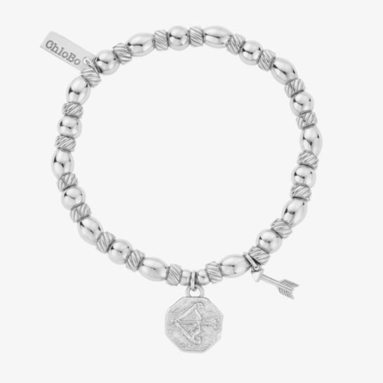 ChloBo SBTH34763002 Graceful Arrow Silver Beaded Bracelet