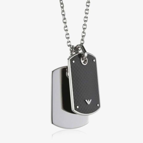 Emporio Armani Mens Double Dogtag 